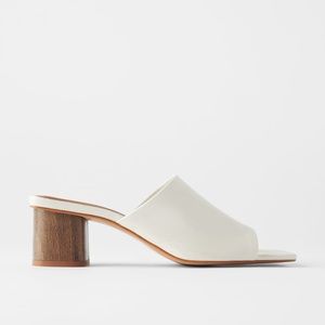 70% off NWT, Zara LEATHER MULES - Sz 6 (36) Unworn
